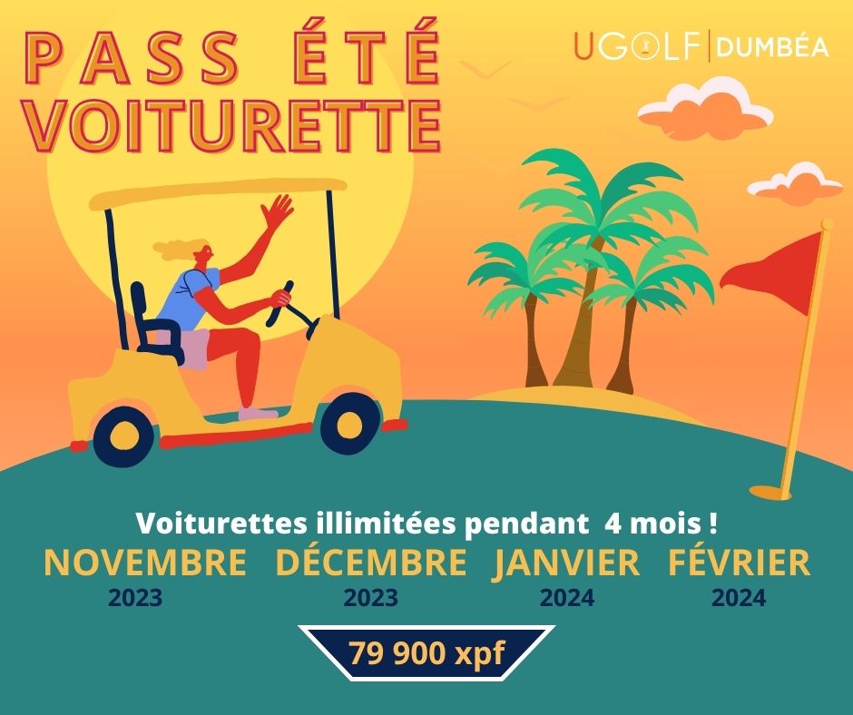 Voiturette + Golf + Ete + Palmier + Green + Offres + illimité + Cart